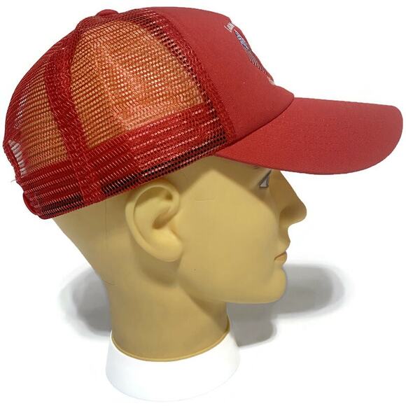 Land of The Free Home of the Brave Ball Cap Red Snapback Adjustable - Picture 3 of 8